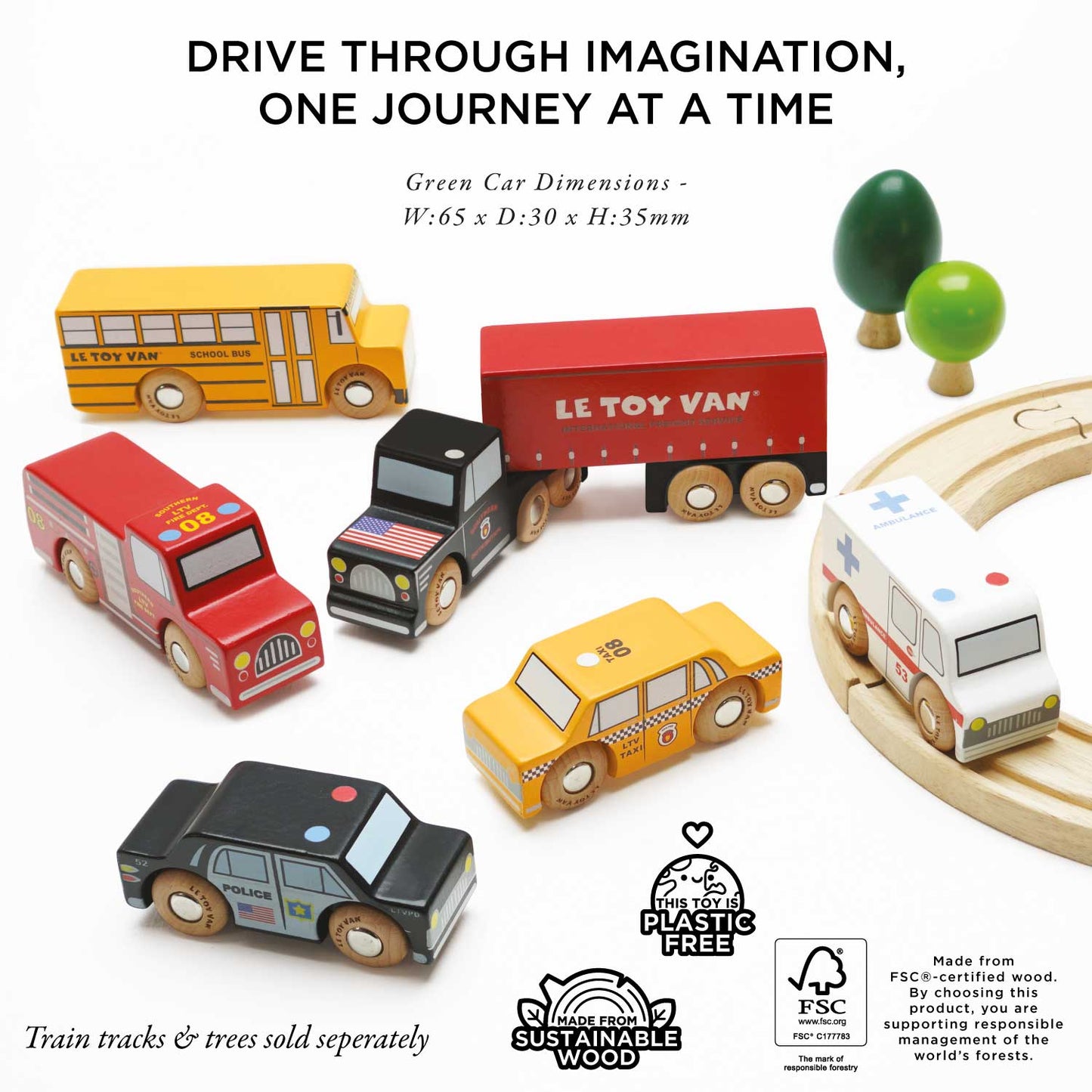 Le Toy Van, Inc. - American Wooden Car Set