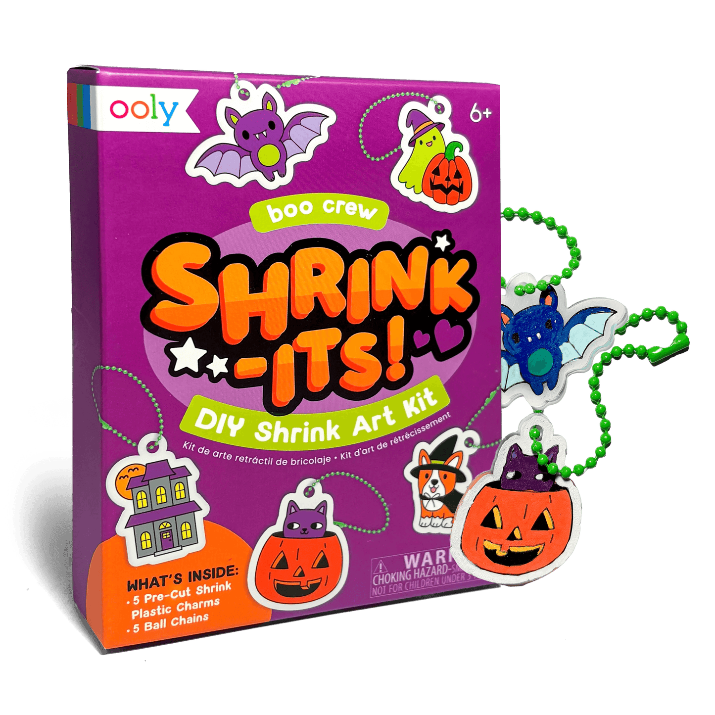 OOLY - Mini Shrink-Its! DIY Shrink Art Kit - Boo Crew