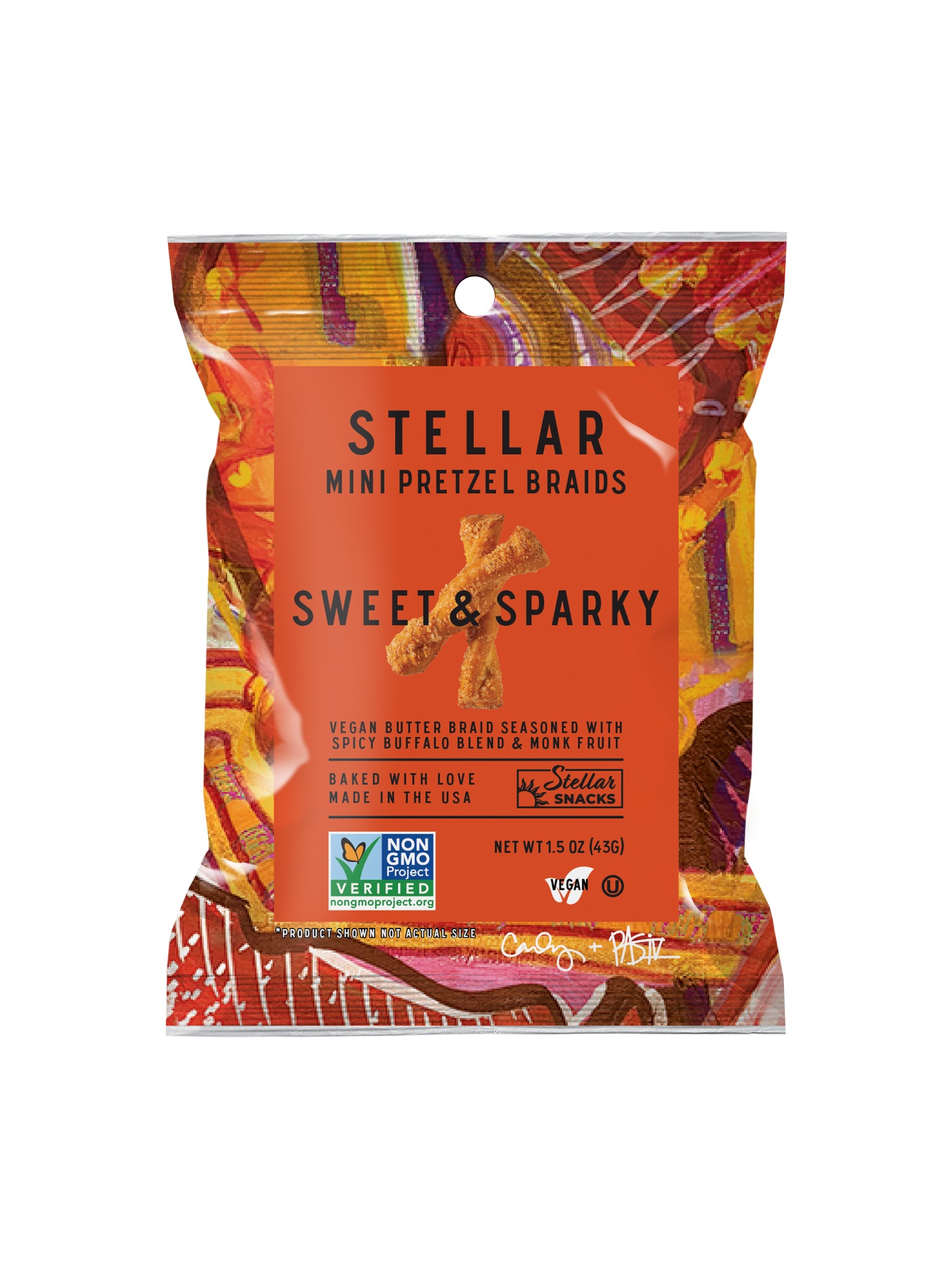 Stellar Snacks - Stellar Pretzel Braids - Sweet & Sparky - 1.5oz
