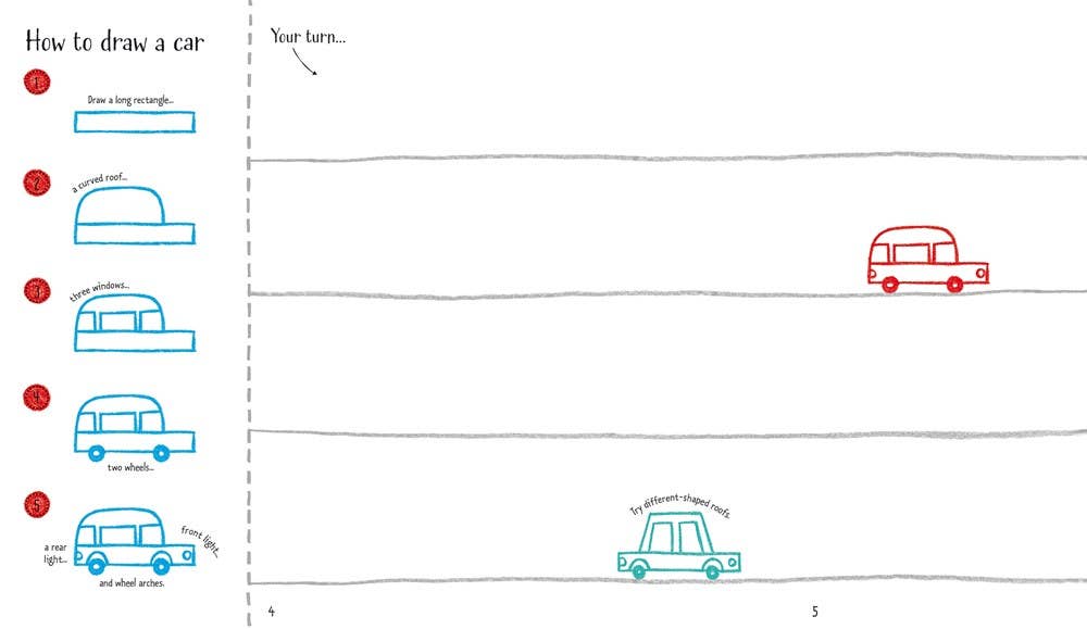 HarperCollins - Step-By-Step Drawing Book : Usborne