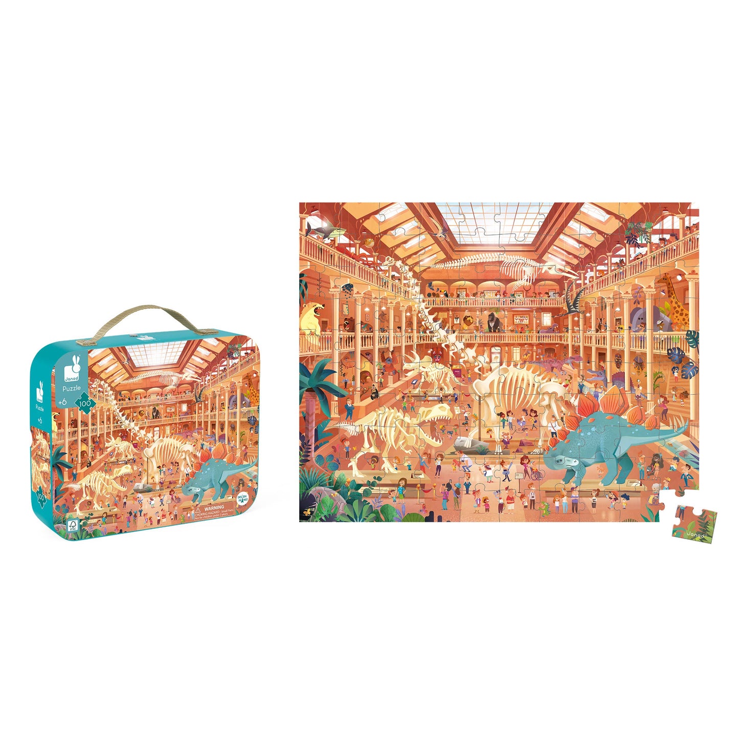Janod - Natural History Museum Puzzle - 100 Pcs
