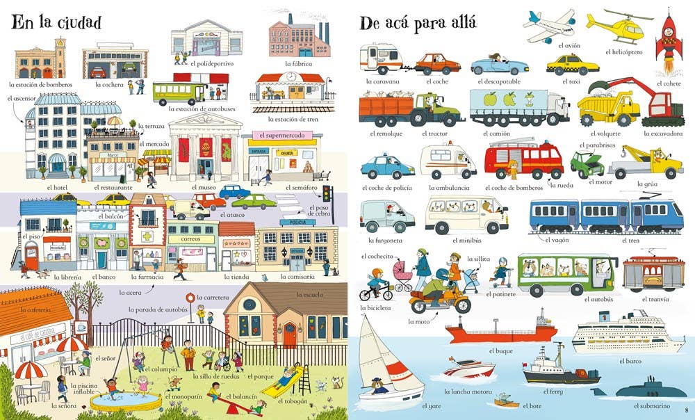 HarperCollins - Big Book Of Spanish Words : Usborne