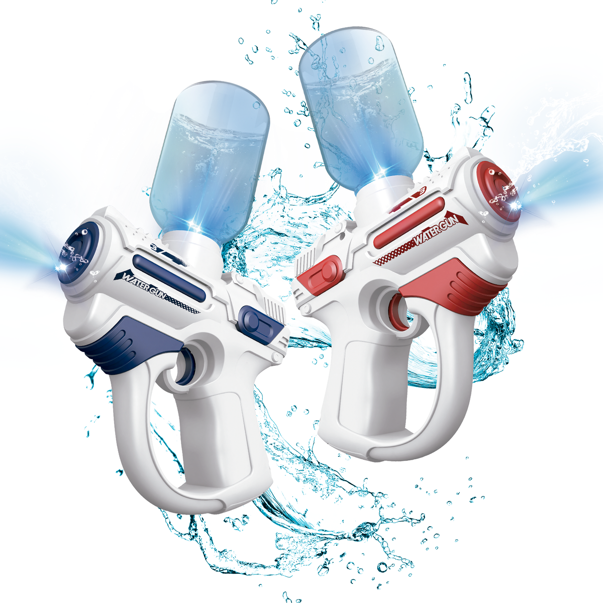 South Beach Bubbles - Light-Up Electric Water Blaster Two-Pack