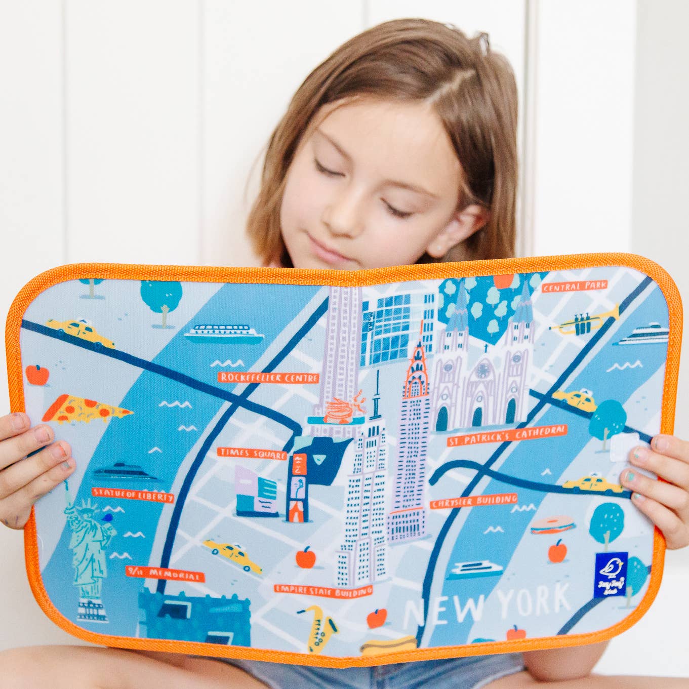 Jaq Jaq Bird - New York Dry + Wet Activity Placemat, gifts for kids