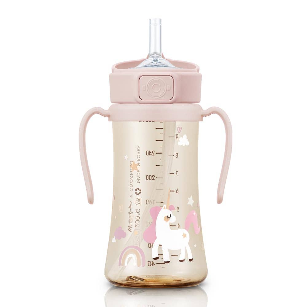Grosmimi (zezebaebae) - Grosmimi PPSU Straw Cup with Flip Top - 10oz (300ml) Stage 2 Straw: Air Balloon