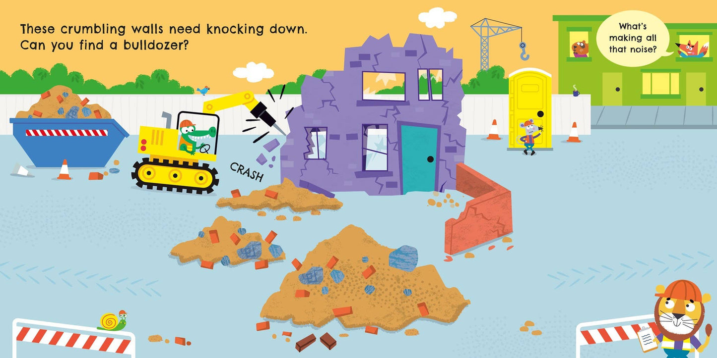 HarperCollins - Trucks and Diggers Magnet Book : Usborne