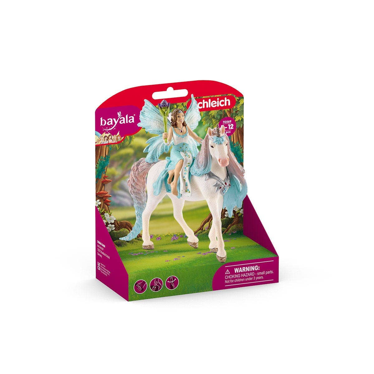 Schleich - Fairy Eyela With Princess Unicorn  3 Piece Toy Playset