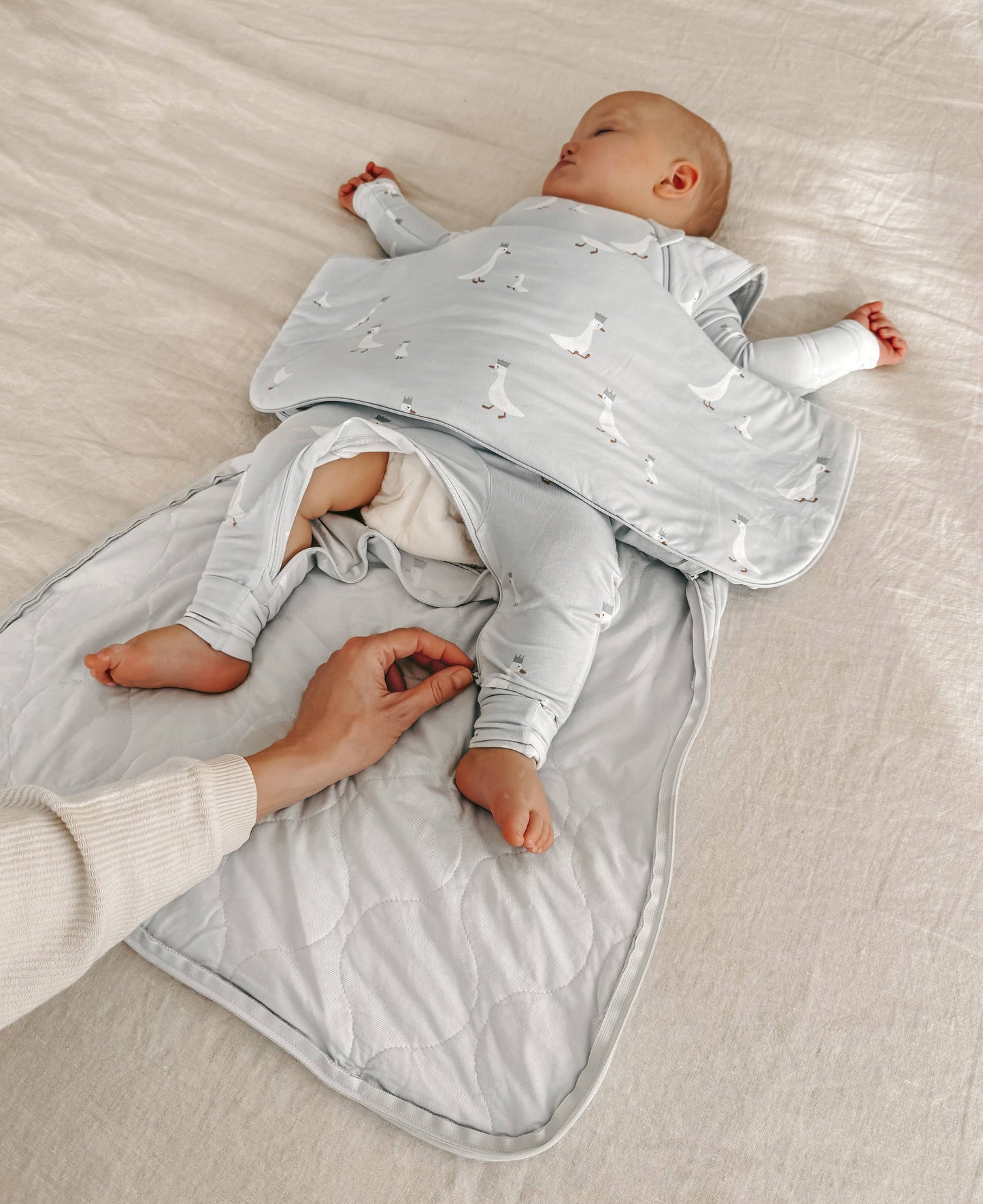 gunamuna - SLEEP BAG: Whale / 9-18 months / 1.0