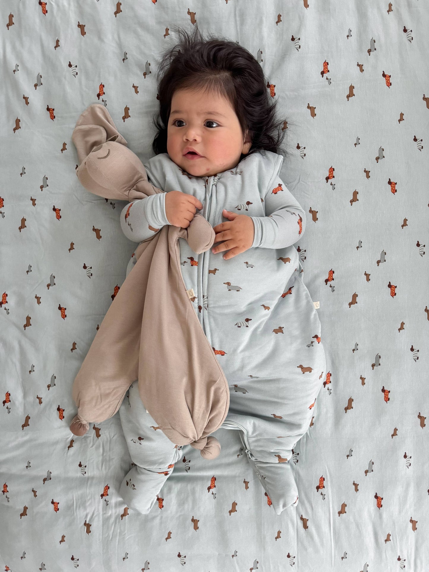 gunamuna - SS26 FOOTIE SLEEP BAG: Girl dog / 18-36M / 0.5