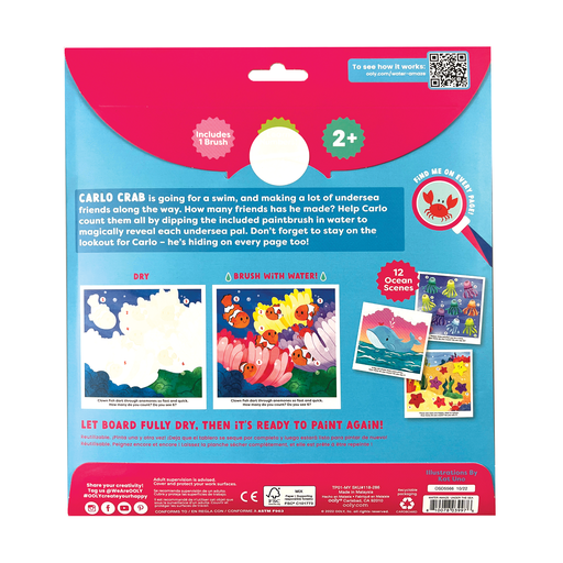 OOLY - Water Amaze Water Reveal Boards - Under The Sea (13 PC Set)