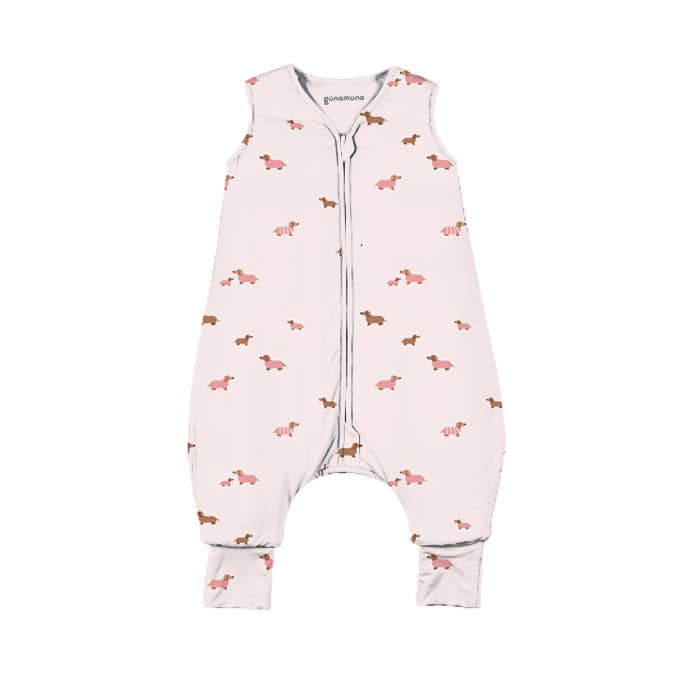 gunamuna - SS26 FOOTIE SLEEP BAG: Girl dog / 18-36M / 0.5