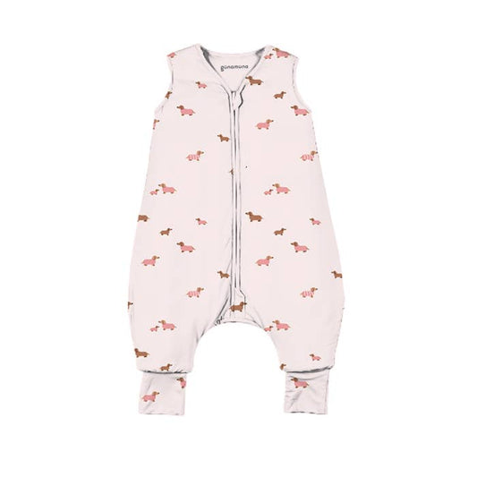 gunamuna - SS26 FOOTIE SLEEP BAG: Girl dog / 18-36M / 0.5