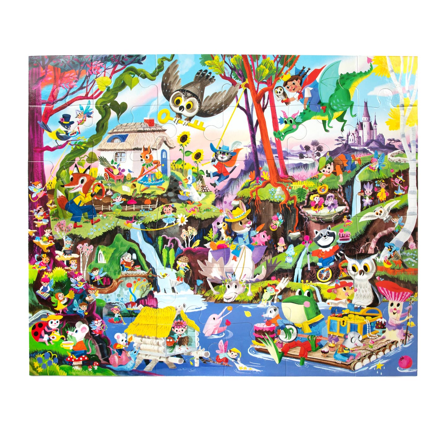 eeBoo - Fairies & Tales 36 Piece Giant Puzzle