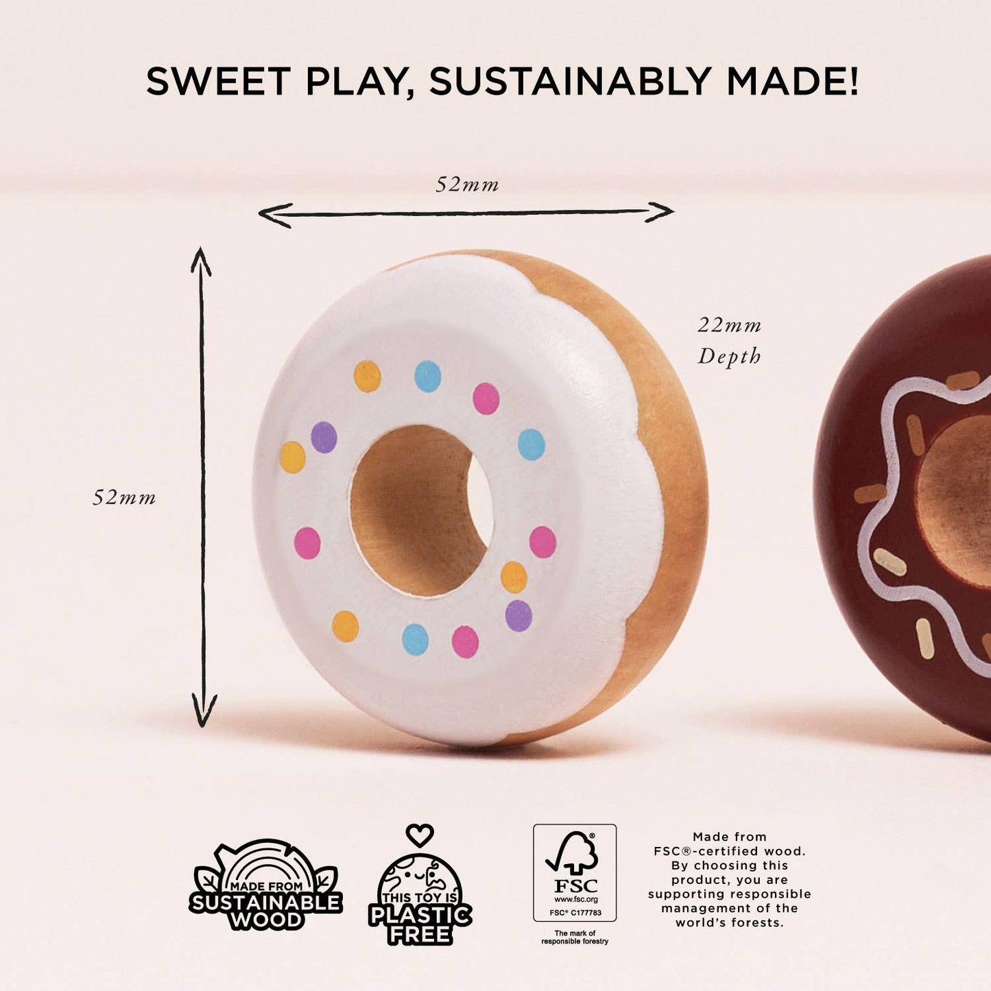 Le Toy Van, Inc. - Wooden Donut Play Food Set