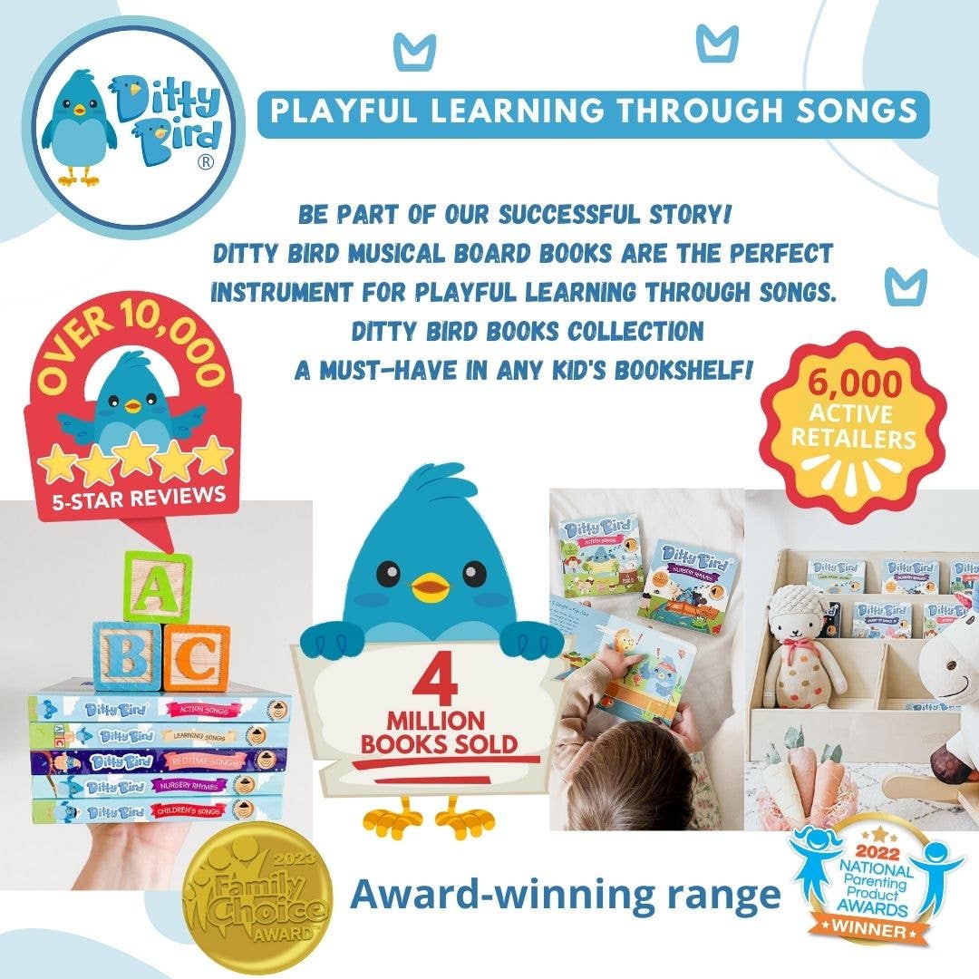 Ditty Bird - Ditty Bird First Sensory Book Montessori Method Cute Animals