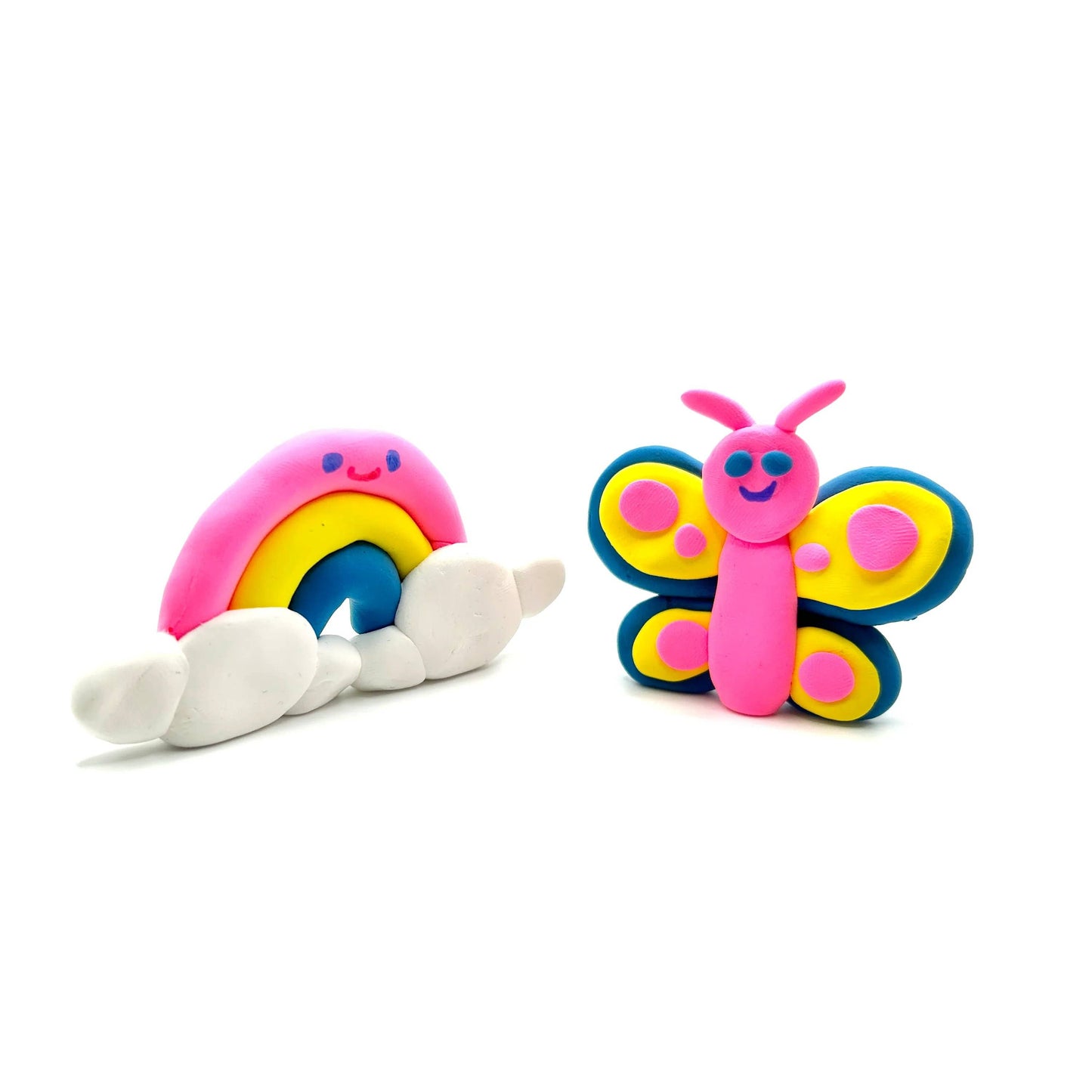 OOLY - Creatibles: Air Dry Clay BFFs Kit - Rainbow Pals (Set of 4 C