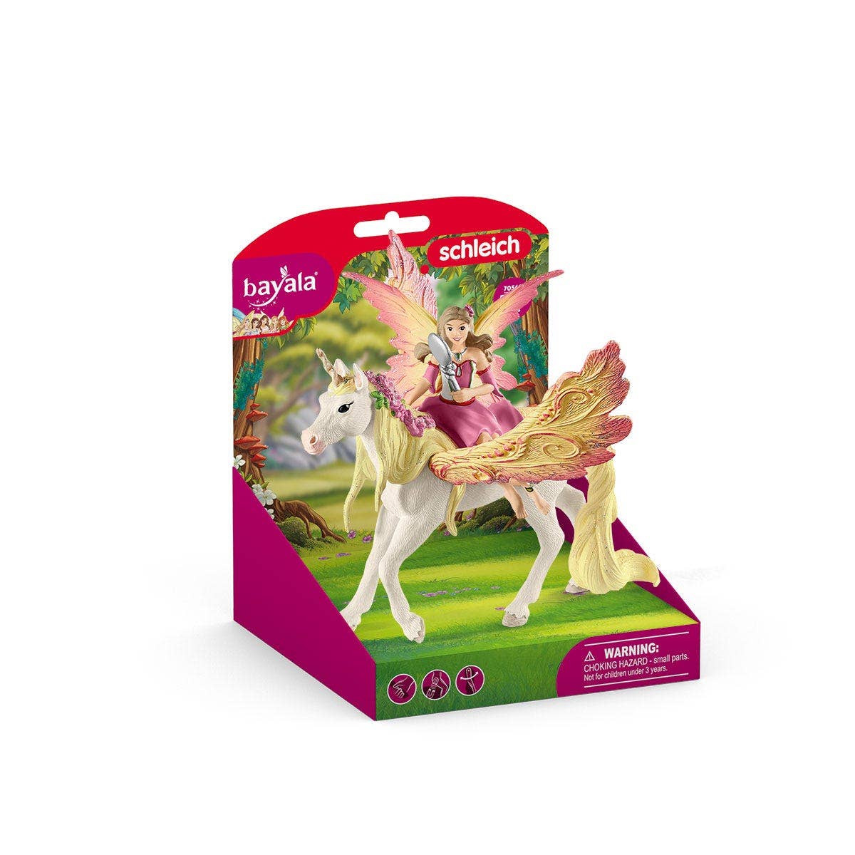 Schleich - Fairy Feya With Pegasus Unicorn Fairy Toy Playset