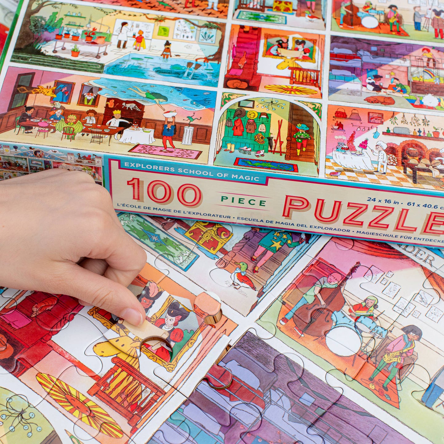 eeBoo - Explorers School of Magic 100 Piece Puzzle