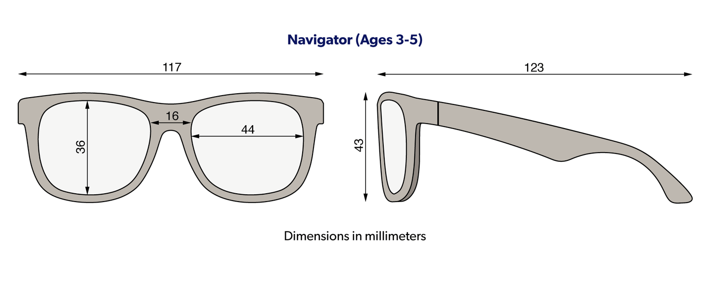 Babiators - Babiators Blue Light Glasses Navigator: Ages 6+ / Black Ops Black