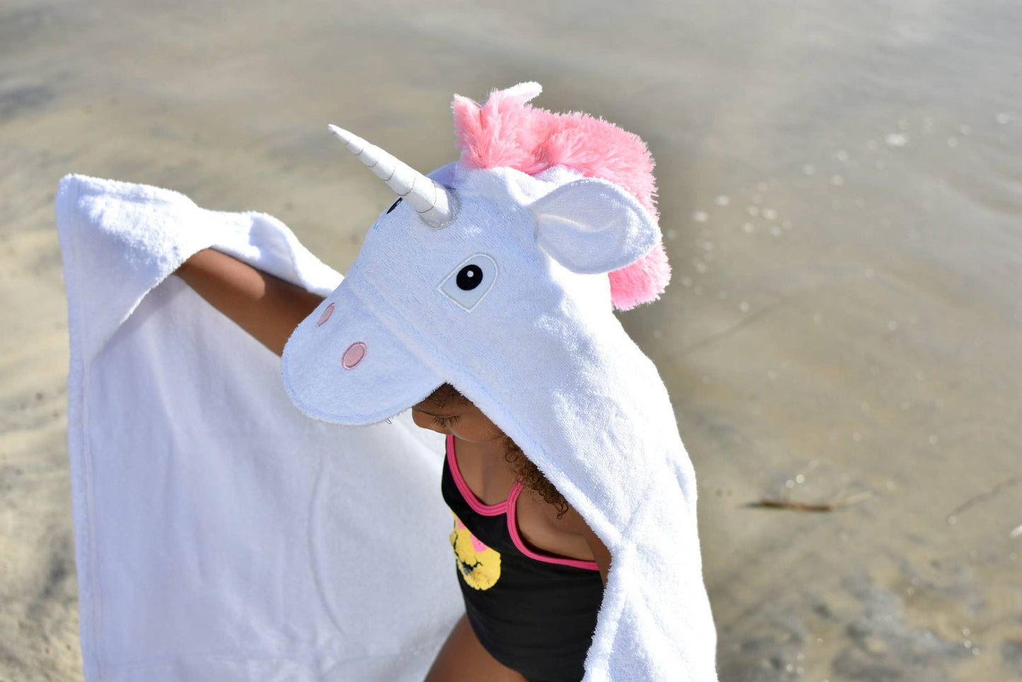 Yikes Twins - Unicorn hooded towel for ages 2-8years old