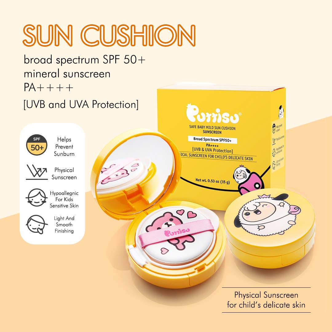 Puttisu - SUN CUSHION- Safe Baby Mild Sunscreen SPF 50+