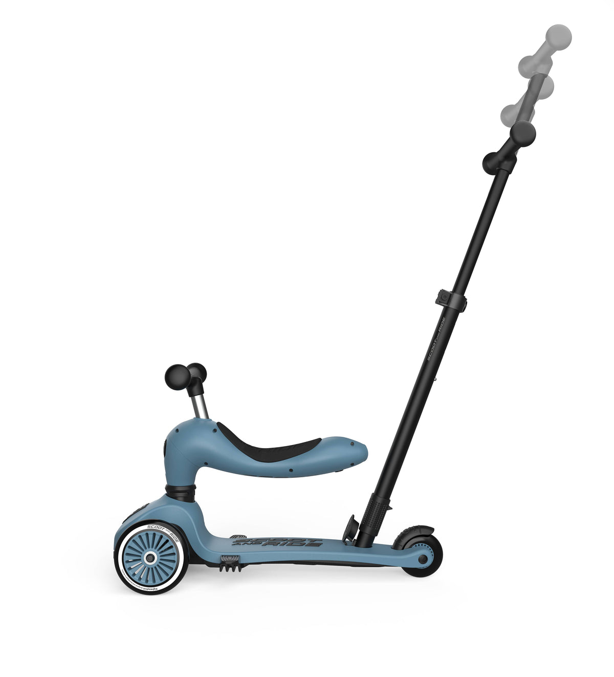 Scoot & Ride - HighwayKick 1 Push & Go Scooter and Ride On Toy: Ash