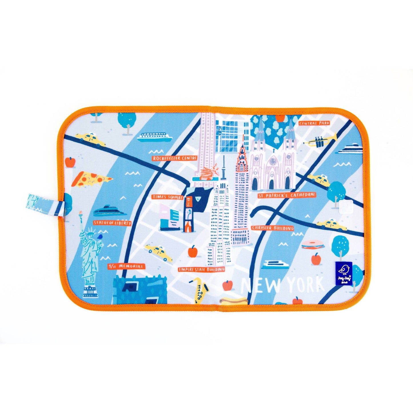 Jaq Jaq Bird - New York Dry + Wet Activity Placemat, gifts for kids