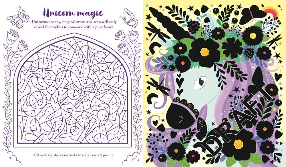 HarperCollins - Usborne Scratch Activities Unicorns: Rosie Dickins