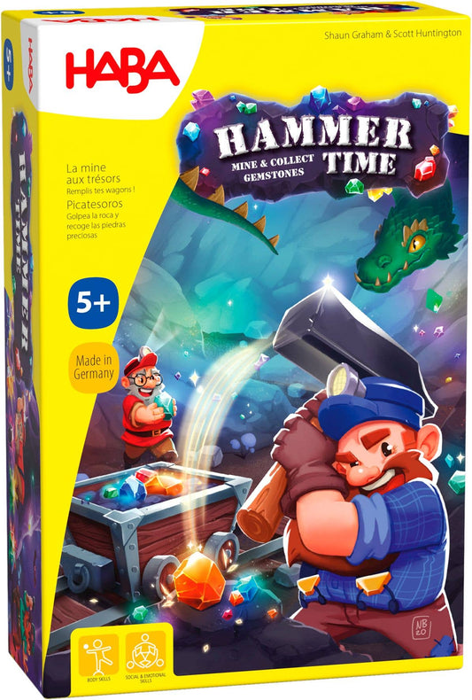 HABA USA - Hammer Time - Action Game with Hammering & Stacking for Kids
