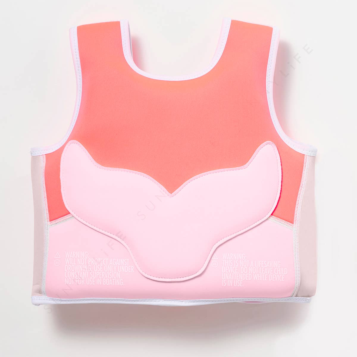 Sunnylife - Melody the Mermaid Swim Vest 3-6 Neon Strawberry