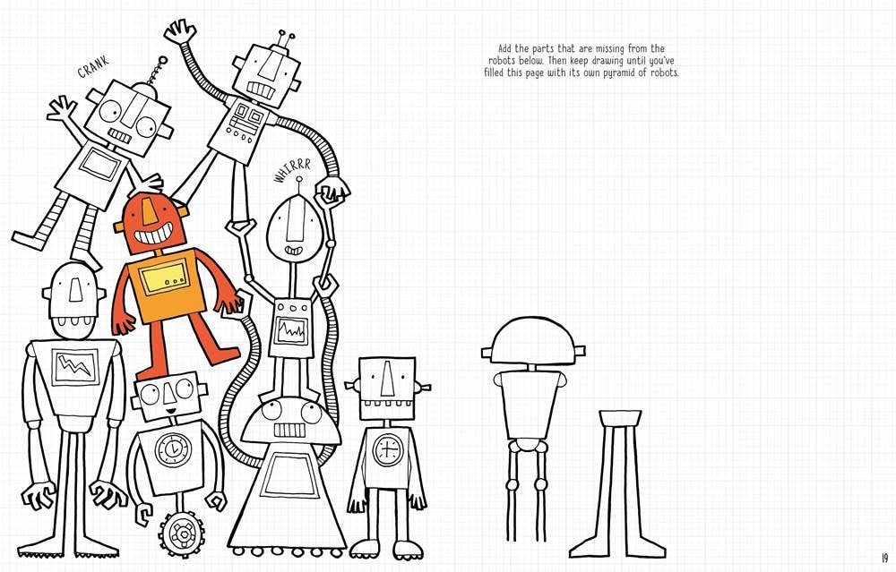 HarperCollins - Drawing, Doodling And Coloring Activity Book : Usborne