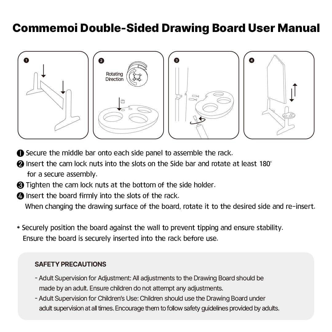 Grosmimi (zezebaebae) - Commemoi Double-sided Drawing Board