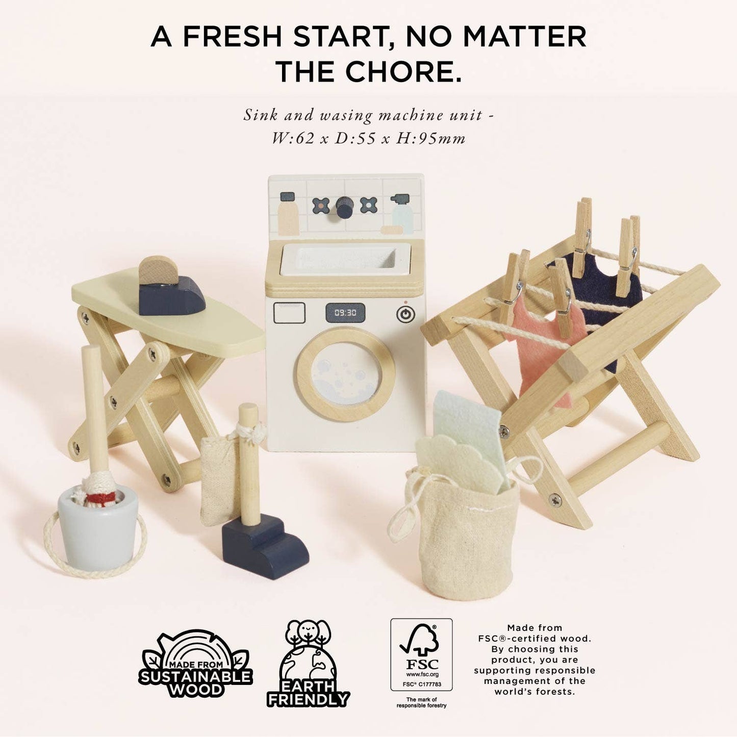 Le Toy Van, Inc. - Wooden Dolls House Laundry Room