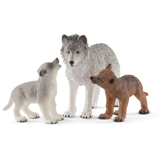 Schleich - Mother Wolf With Pups Forest Animals Playset