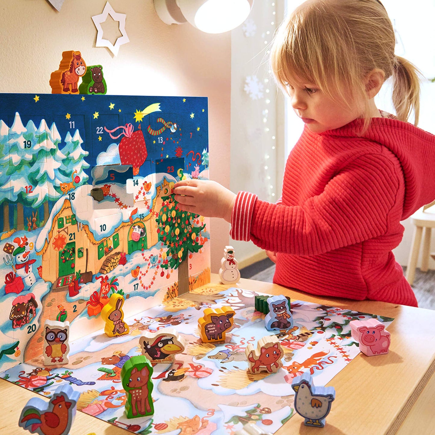 HABA USA - My First Games Advent Calendar - Farmyard Animals - Pack of 6