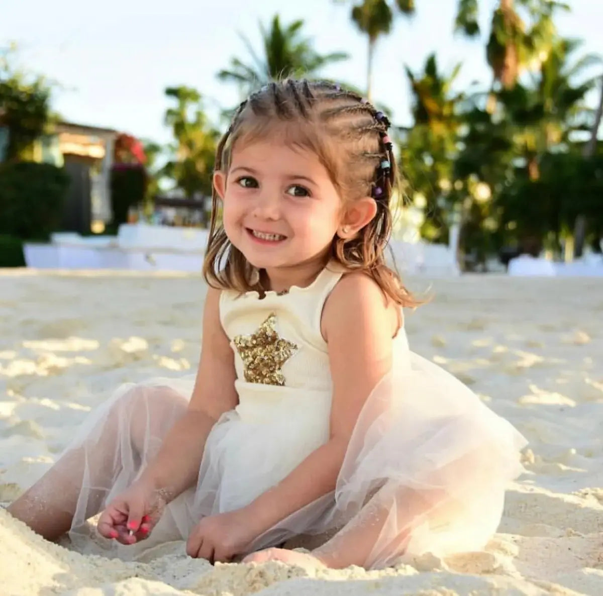 Petite Hailey - PH Star Tutu Dress: Ivory / 8