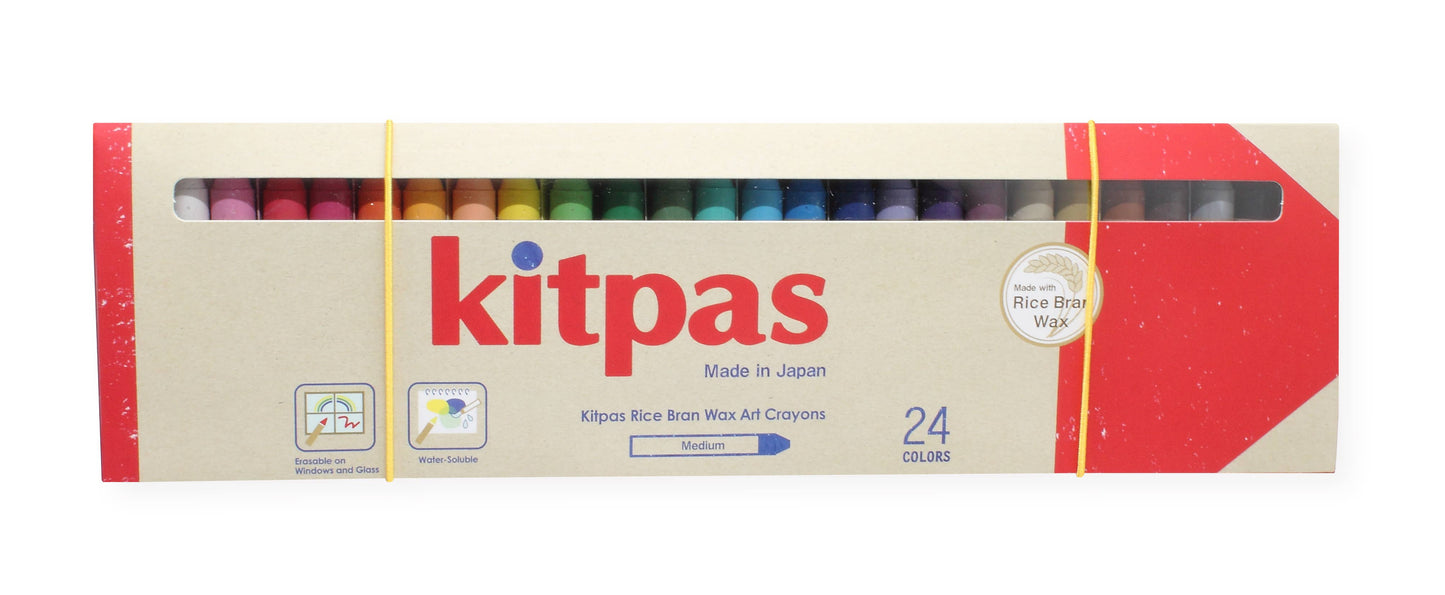 Kitpas - Kitpas Rice Bran Wax Art Crayons 24 Colors