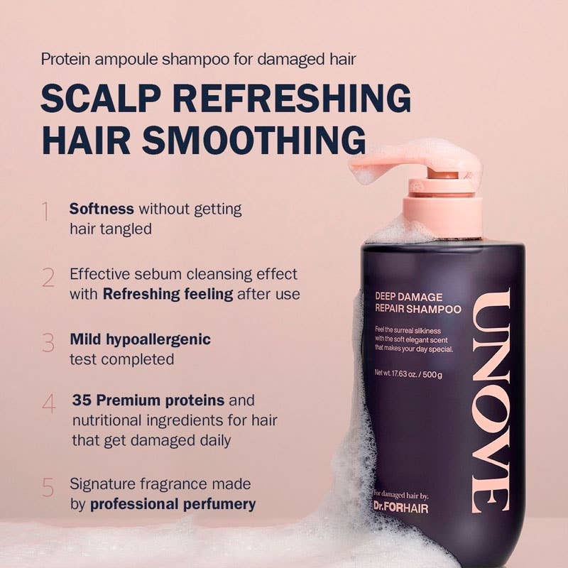 Exod International - Unove Deep Damage Repair Shampoo 500ml