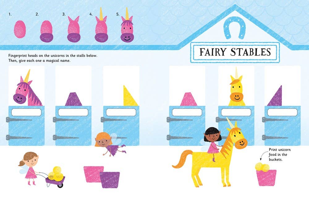 HarperCollins - Fingerprint Activities Unicorns And Fairies : Usborne