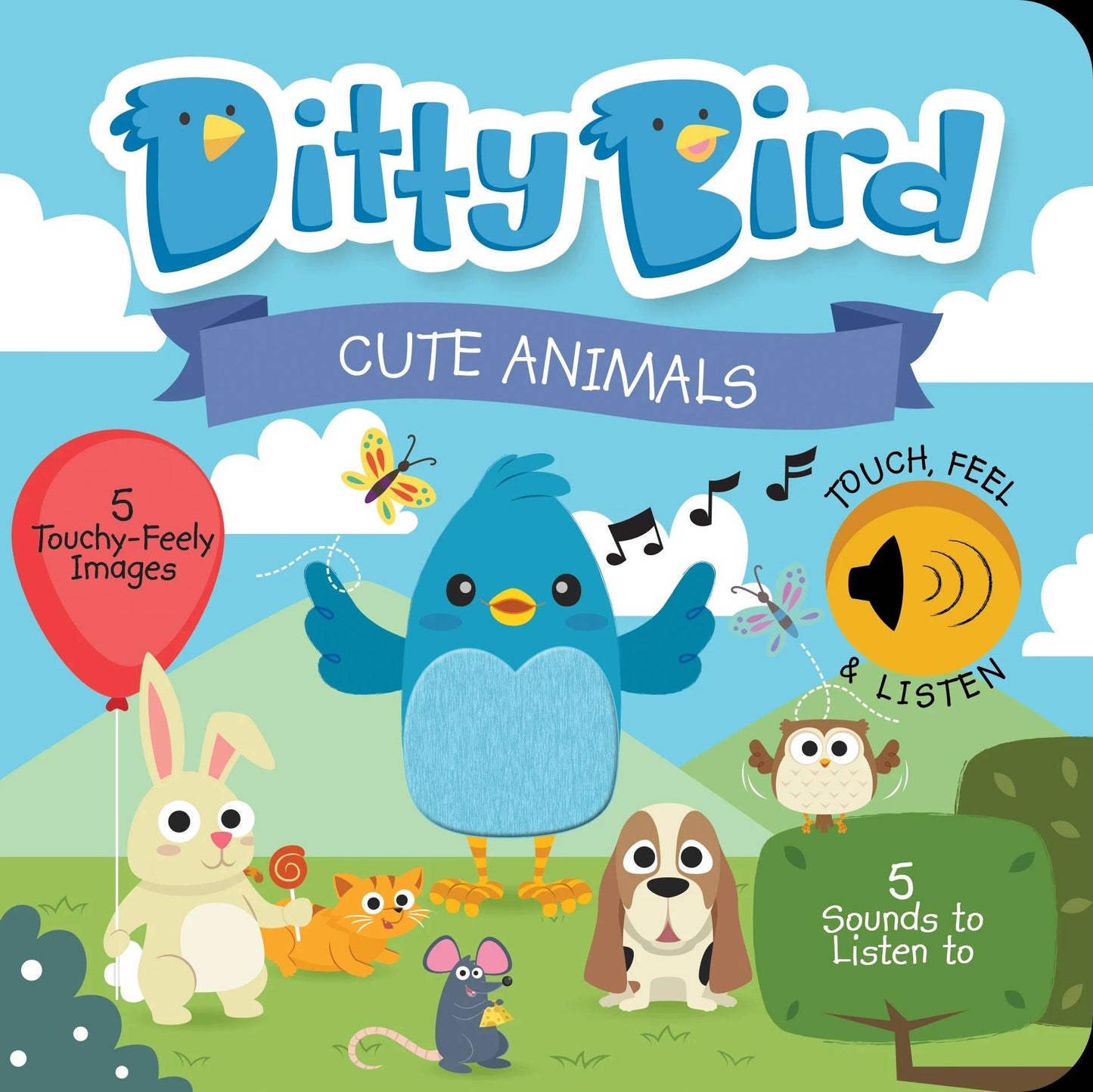 Ditty Bird - Ditty Bird First Sensory Book Montessori Method Cute Animals