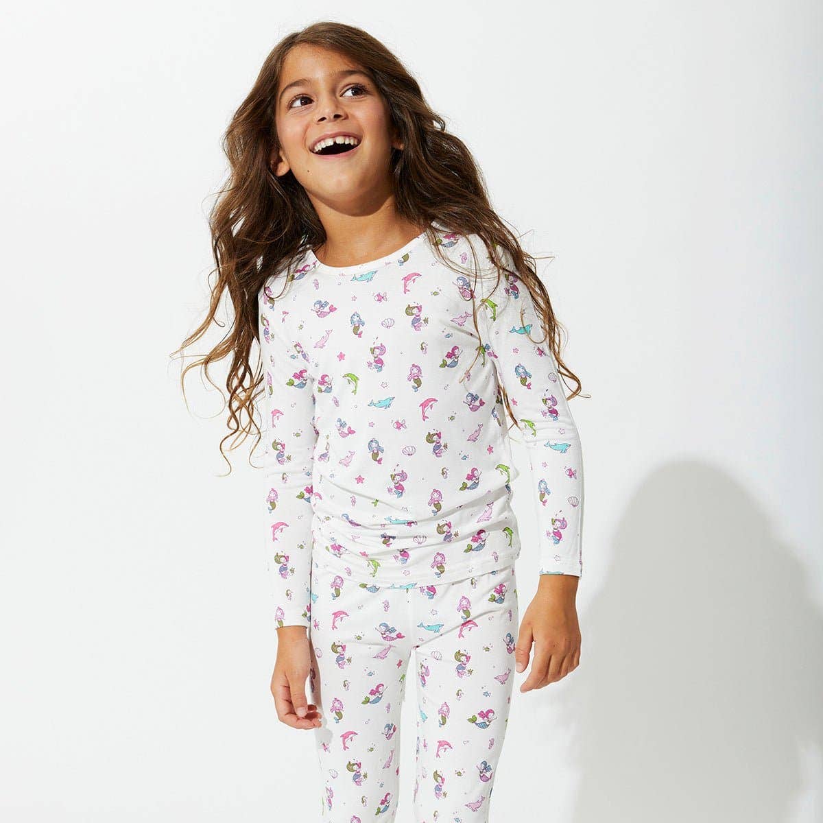 Bellabu Bear - Mermaid Bamboo Kids Pajamas: 3T