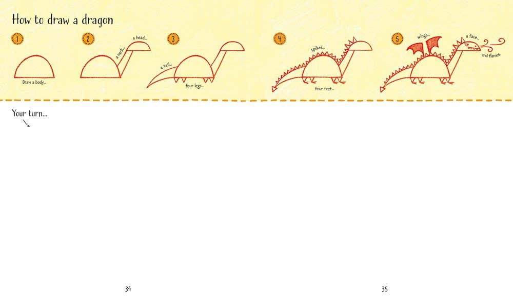 HarperCollins - Step-By-Step Drawing Book : Usborne