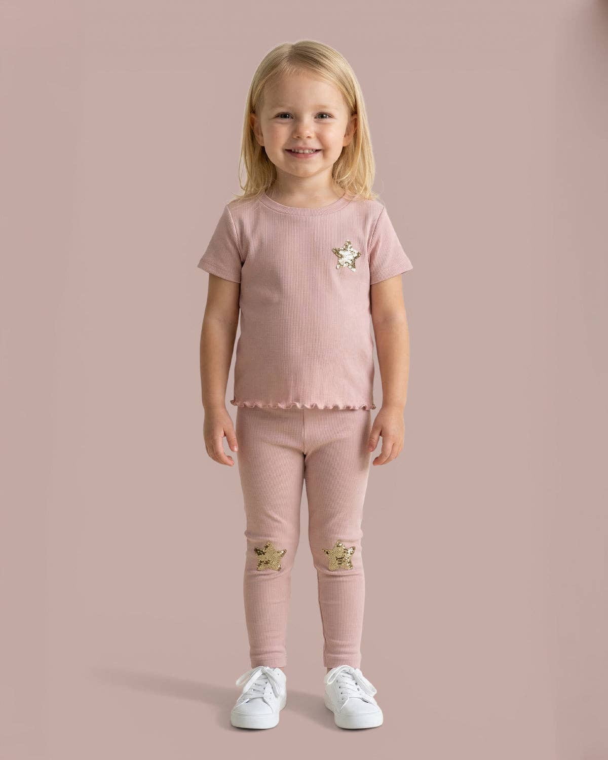 Petite Hailey - Hailey Star Leggings: Peach / 8