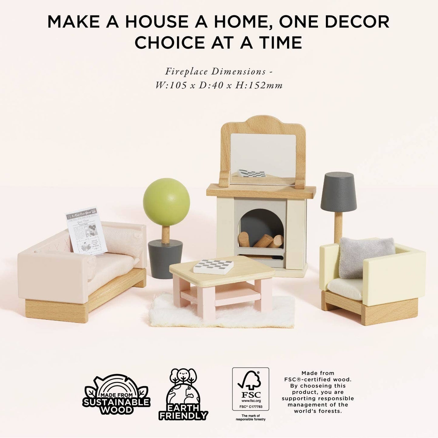 Le Toy Van, Inc. - Wooden Dolls House Living Room