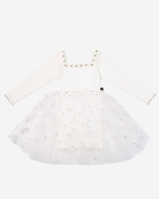 Petite Hailey - Flower Lace Tutu Dress: Pink / 8