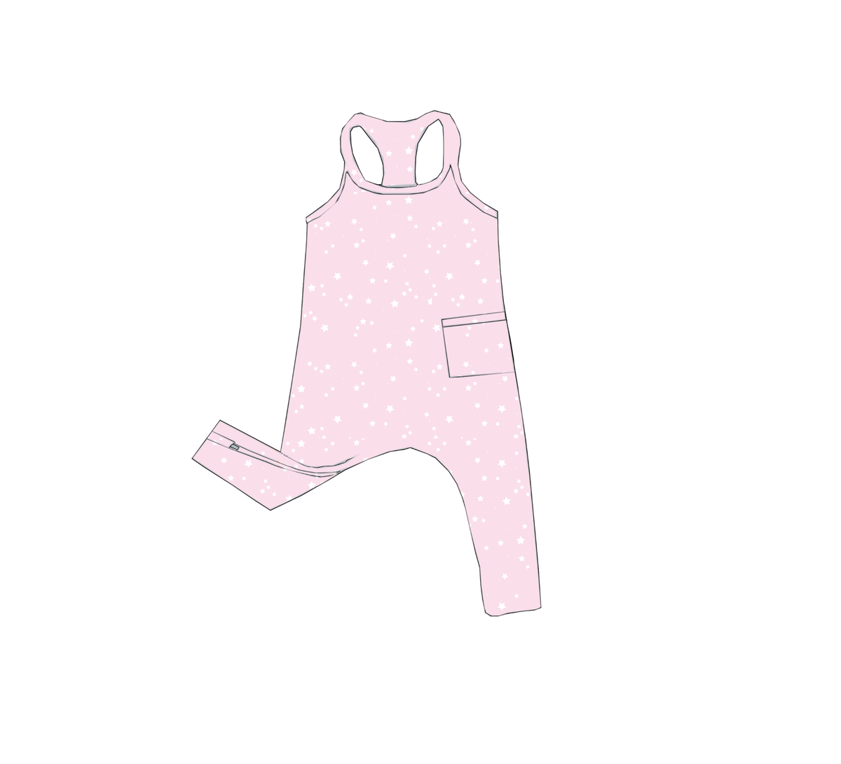 gunamuna - SS26 COTTON TANK ROMPER  : Baseball goose / 2T