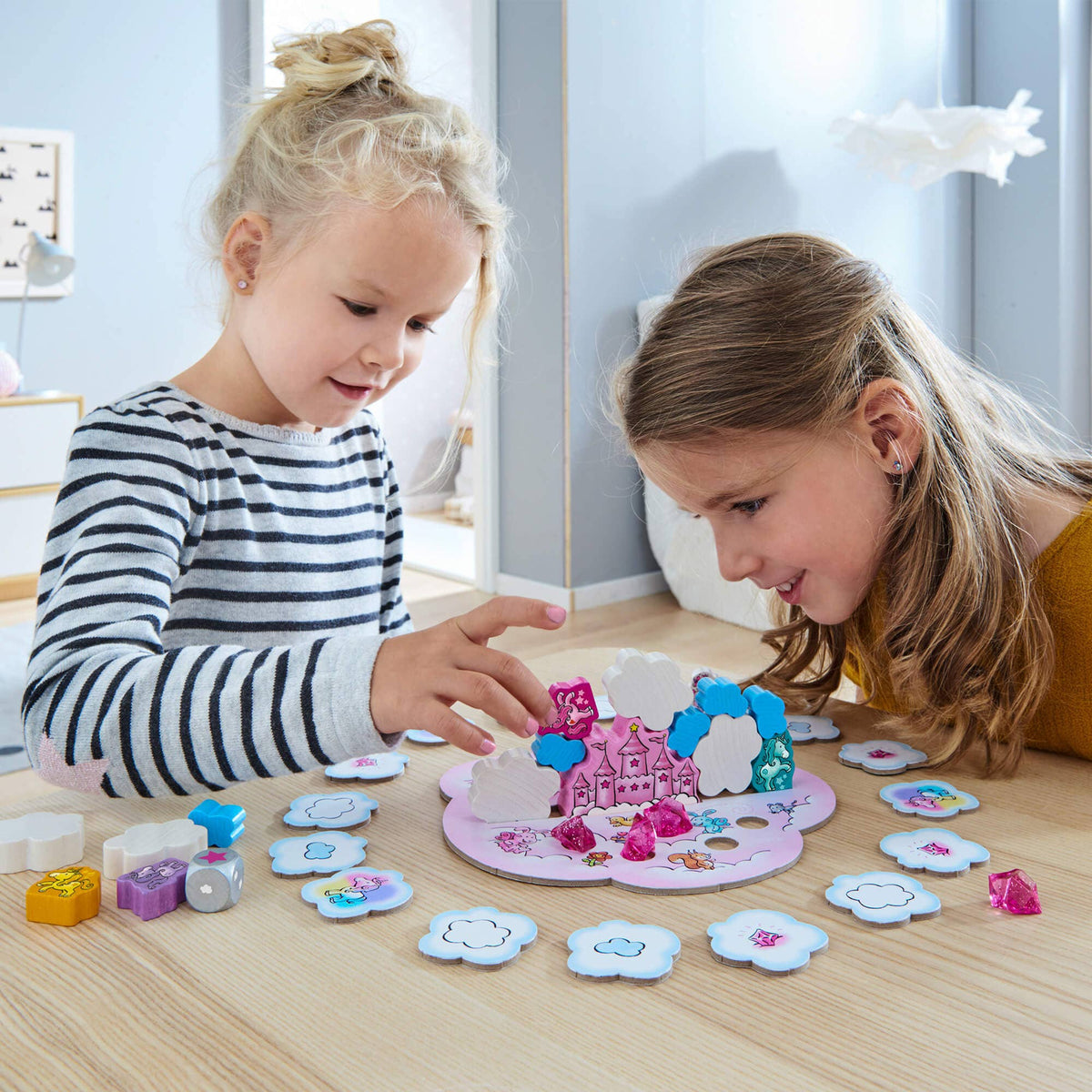 HABA USA - Unicorn Glitterluck – Cloud Stacking