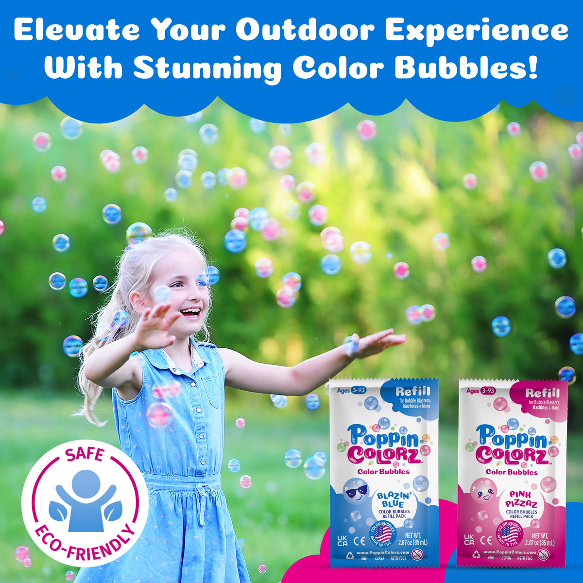 South Beach Bubbles - PoppinColorz Hydra: 2-in-1 Water Gun & Color Bubble Blaster