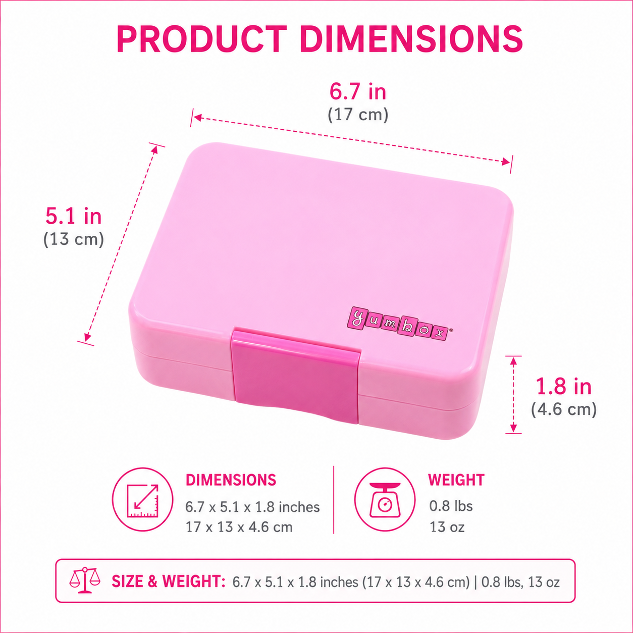 Yumbox - Yumbox Snack - Small Size Bento Lunch Box: Glitter Princess Purple