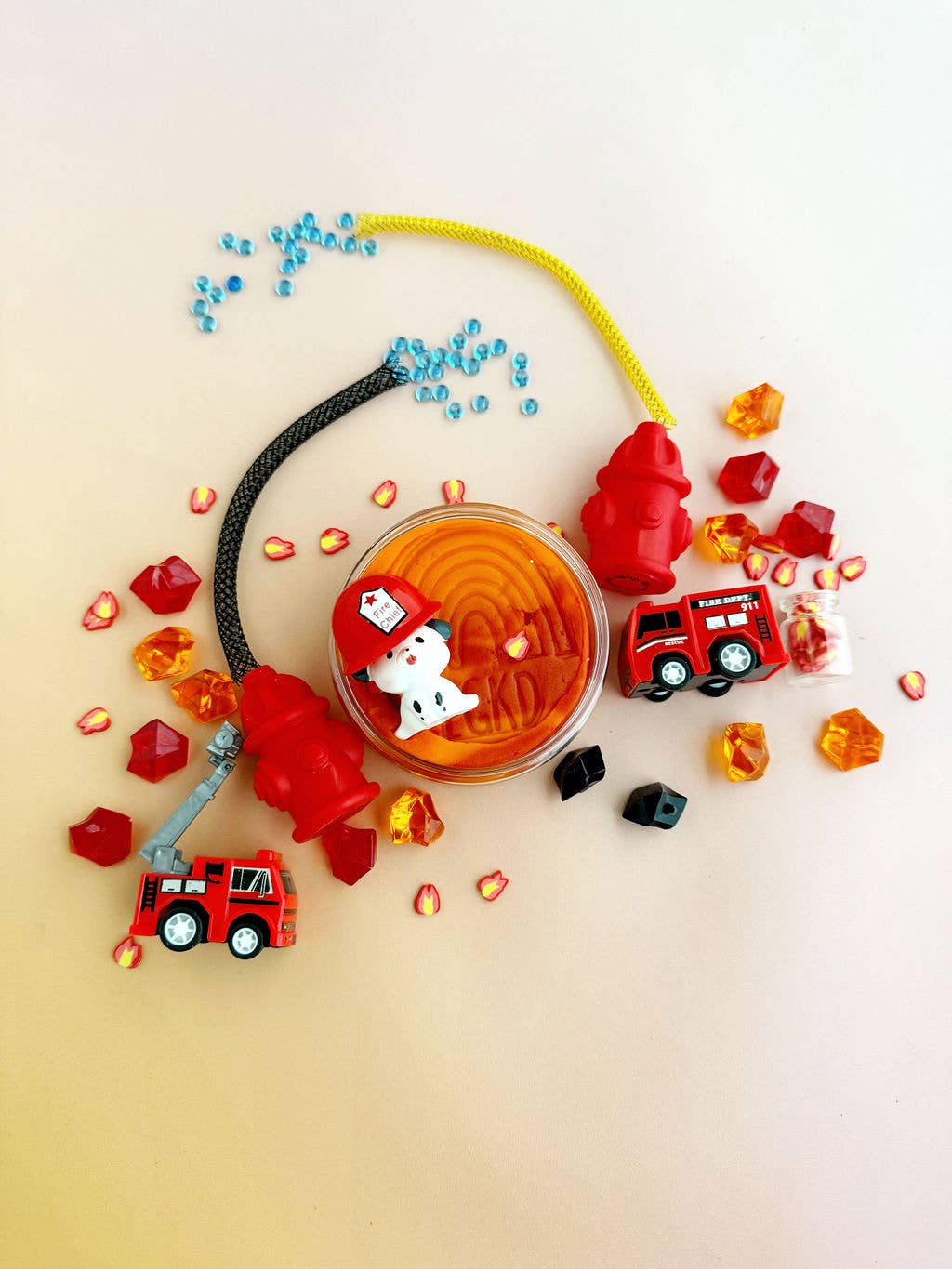 Earth Grown KidDoughs (KidDoughs by EGKD) - Fire Station KidDough Play Kit